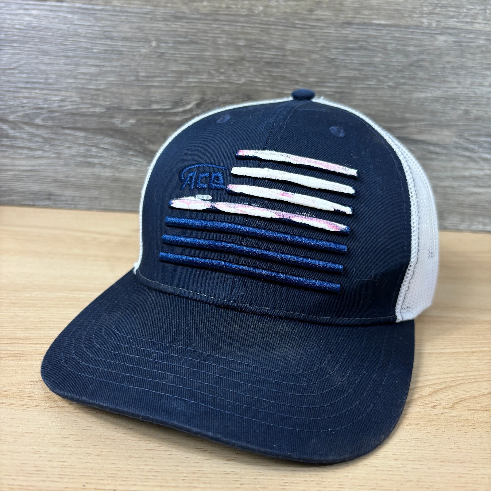 Ace Hat Cap Strap Back Blue One Size Adjustable Mens